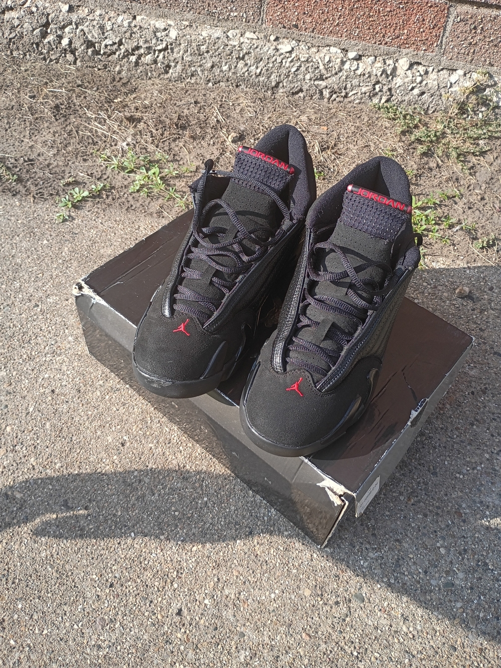 Air Jordan Men’s Black/Red Low-Top Basketball Shoes